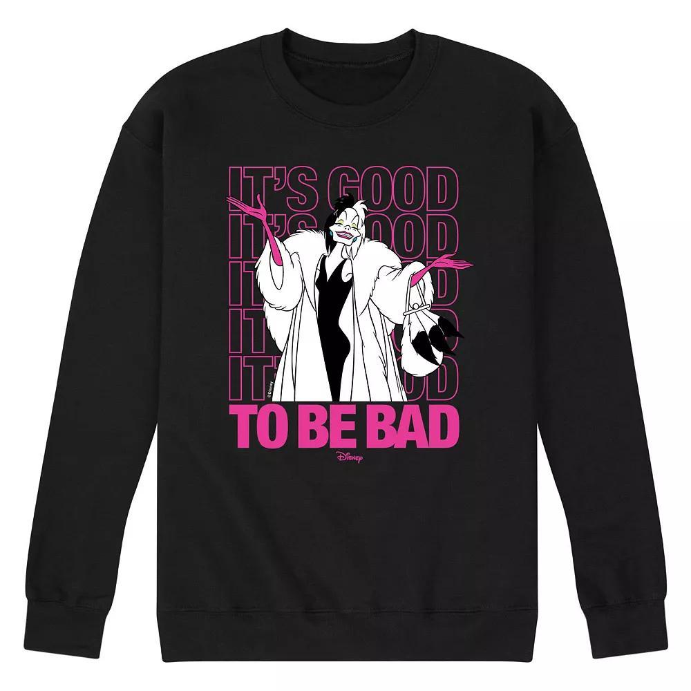 Disney Villains Men's Good To Be Bad Fleece Graphic Tee,  Product Image