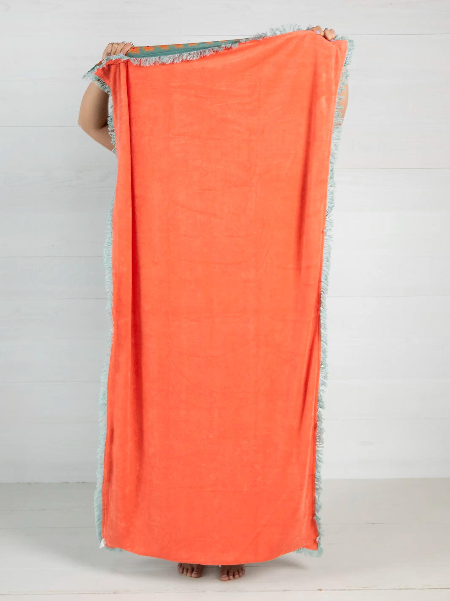 Shabana Beach Towel - Mandala Folk Patchwork Product Image