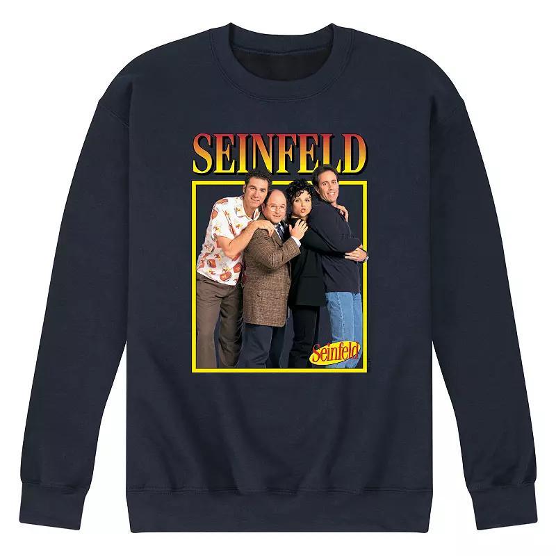 Mens Seinfeld Group Square Fleece Sweatshirt Blue Product Image