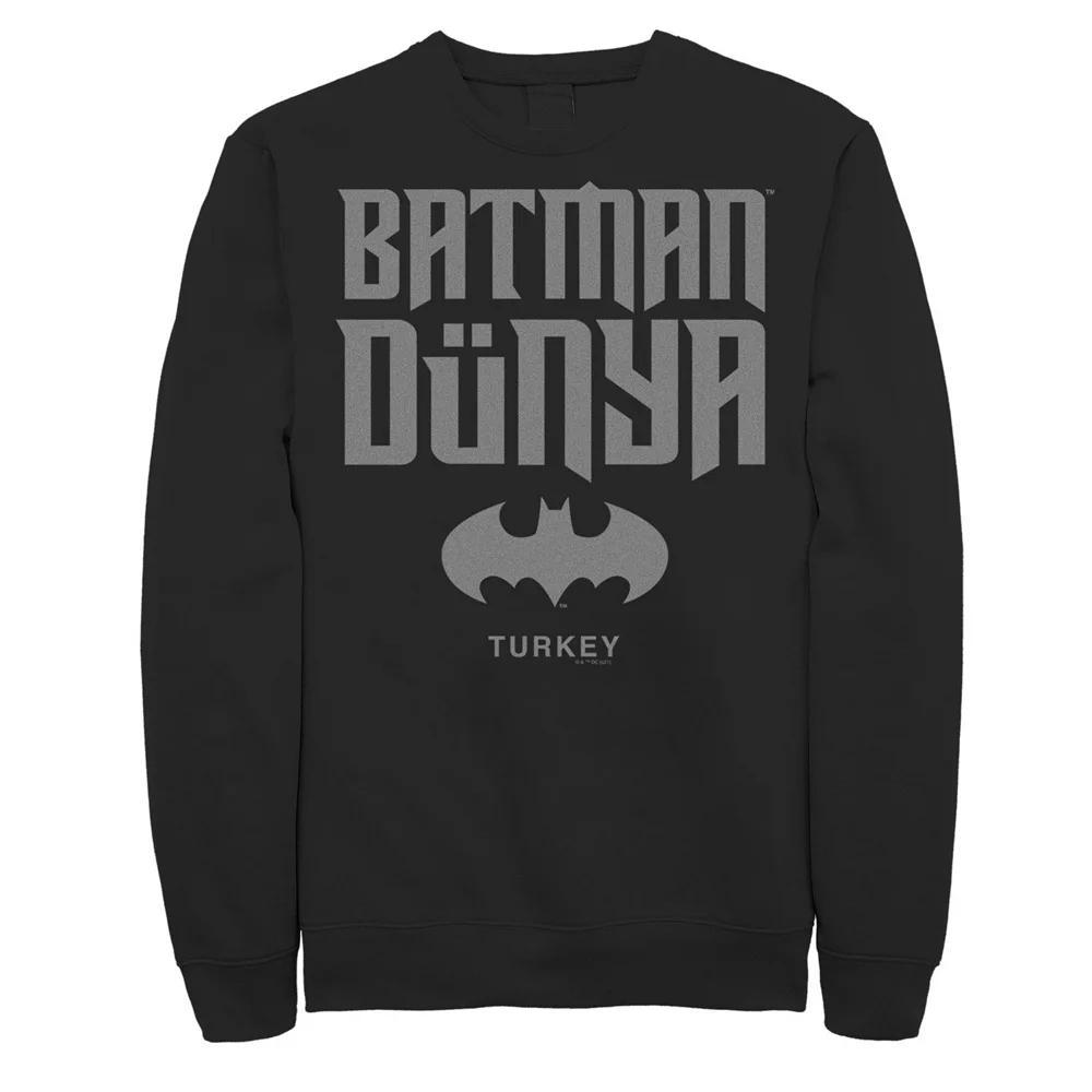 Men's Batman Dunya Turkey Icon Logo Sweatshirt, Size: Medium, Black Product Image