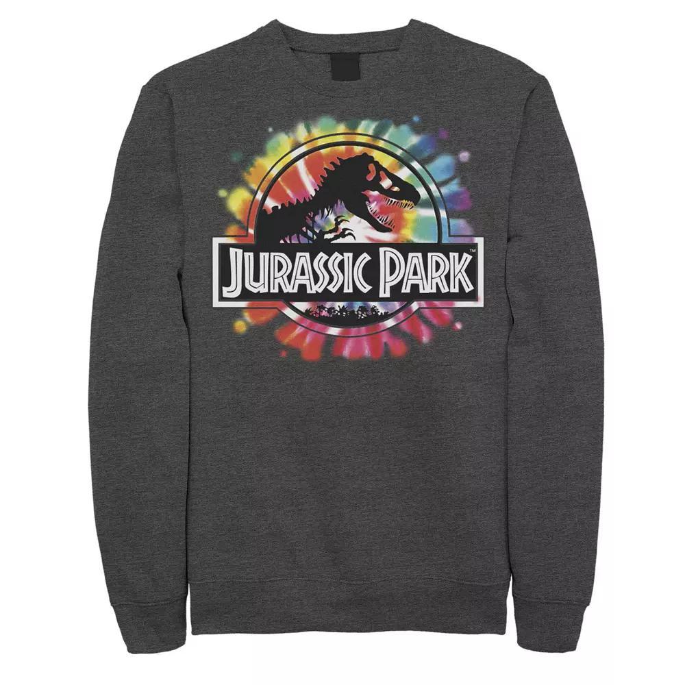 Men's Jurassic Park Classic Logo Tie Dye Fleece Pullover,  Product Image