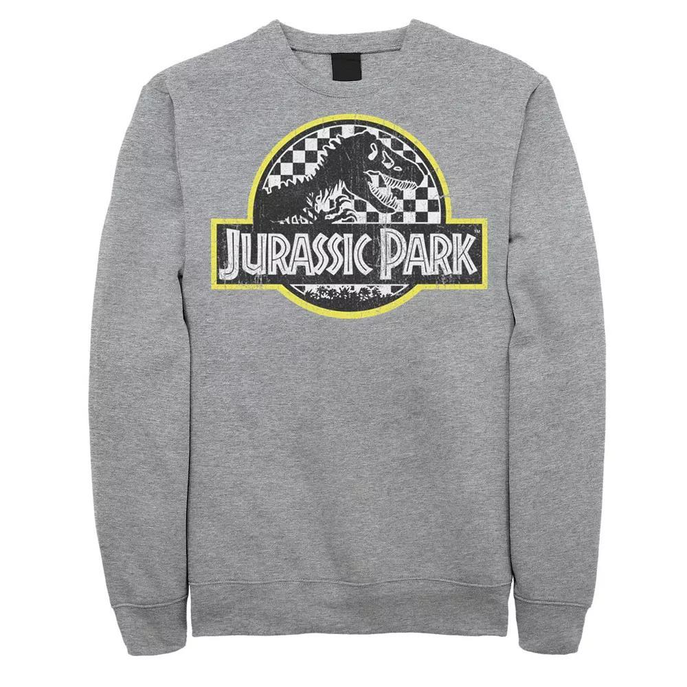 Men's Jurassic Park Checkered Classic Logo Sweatshirt,  Product Image