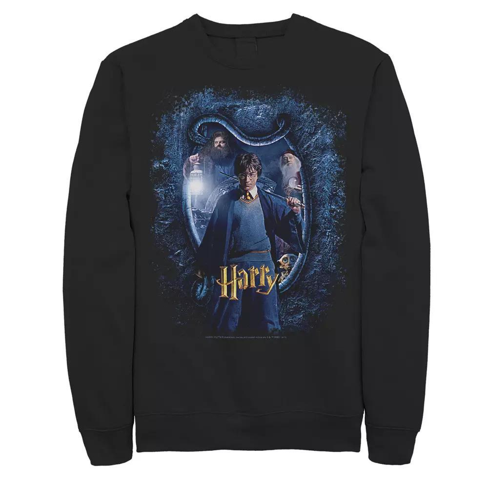 Men's Harry Potter And The Chamber Of Secrets Harry Portrait Sweatshirt, Size: XXL, Black Product Image