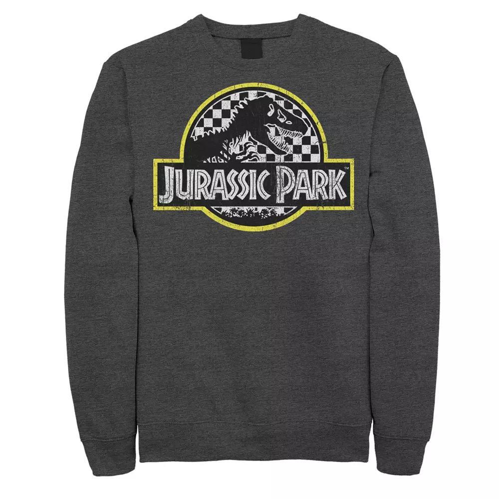 Men's Jurassic Park Checkered Classic Logo Sweatshirt,  Product Image