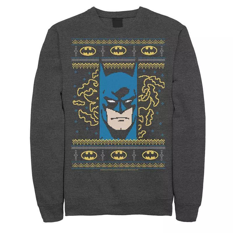 Men's Batman Vintage Head Shot Knit Style Fleece,  Product Image