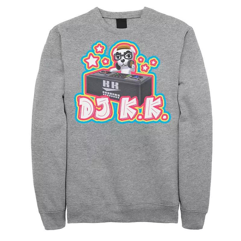 Mens Animal Crossing DJ K.K. Portrait Sweatshirt Athletic Grey Product Image