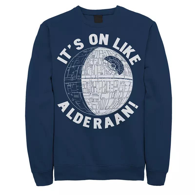 Men's Star Wars Death Star Sweatshirt, Size: Medium, Blue Product Image