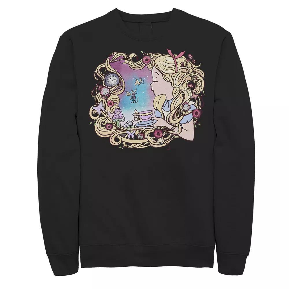 Disney's Alice In Wonderland Alice Dream Paint Men's Sweatshirt, Size: XXL, Black Product Image