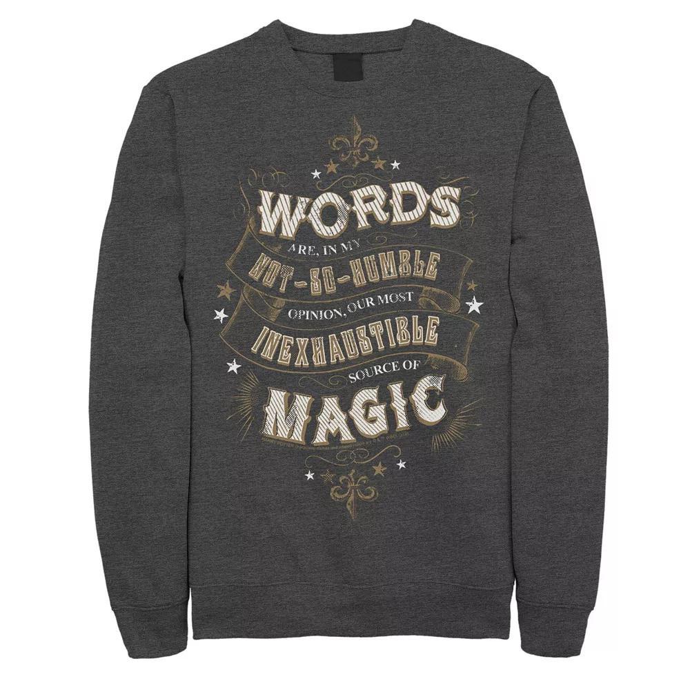 Men's Harry Potter Words are Magic Fleece Pullover,  Product Image