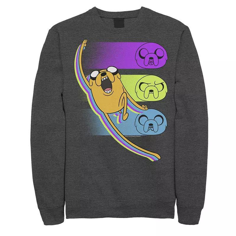 Men's Cartoon Network Adventure Time Jake Emotions Sweatshirt, Size: XL, Black Product Image