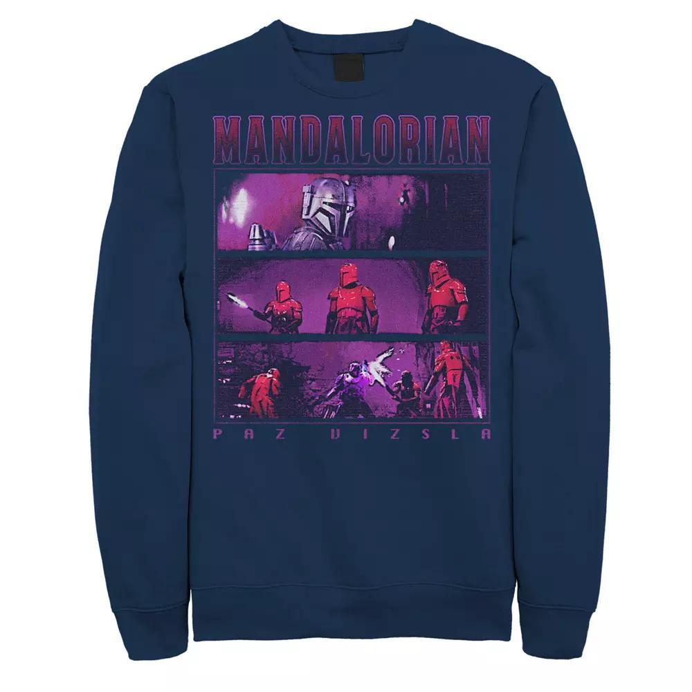 Men's Star Wars The Mandalorian Paz Vizsla Sith Troopers Boxes Graphic Fleece,  Product Image