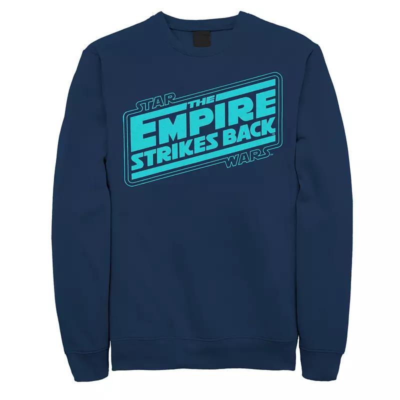 Mens Star Wars Empire Strikes Back Sweatshirt Blue Product Image