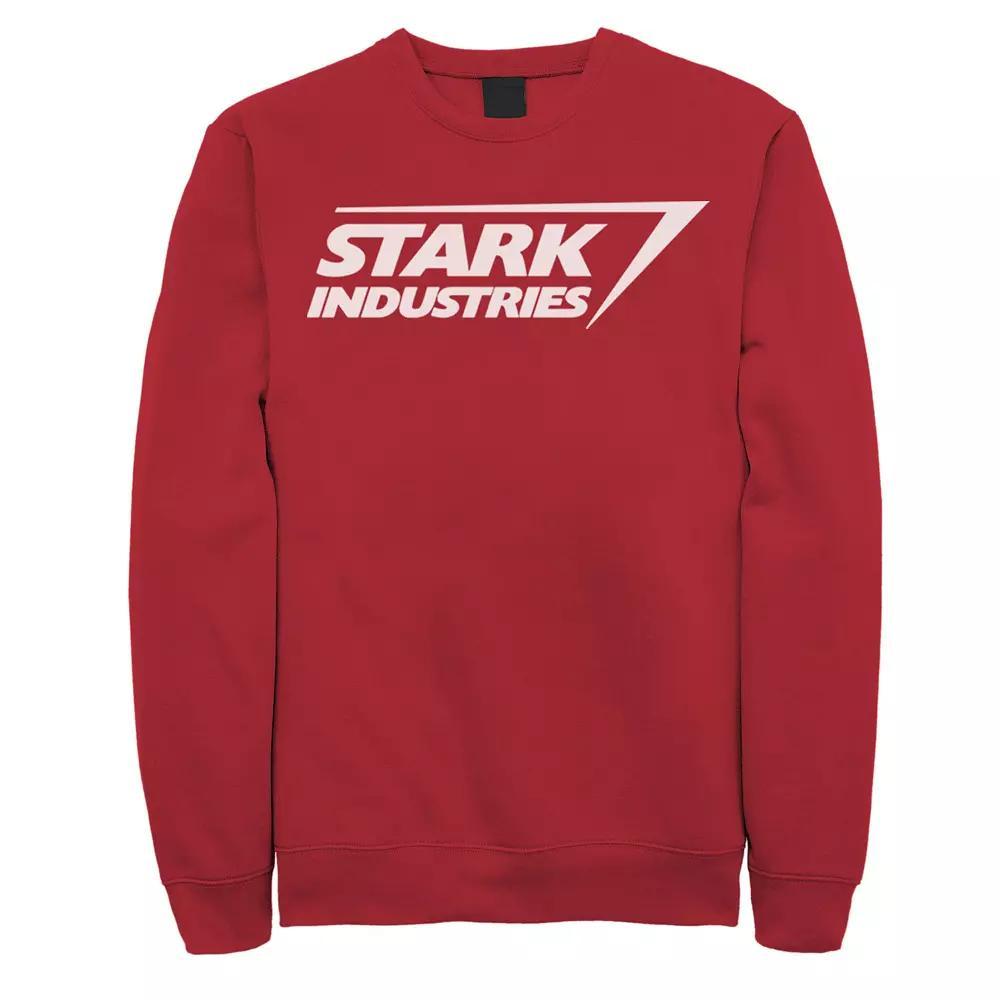 Big & Tall Marvel Iron Man Stark Industries Logo Fleece Sweatshirt, Men's, Size: 4XL Tall, Black Product Image