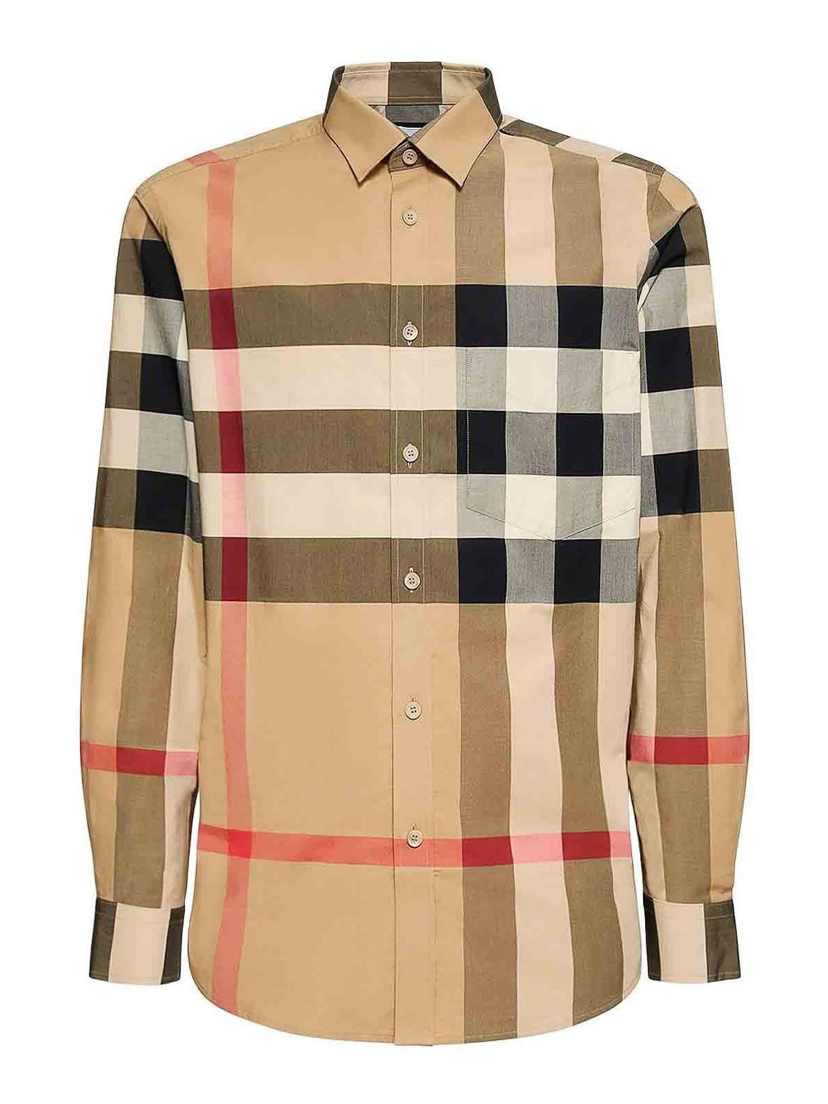 checkered cotton shirt Product Image