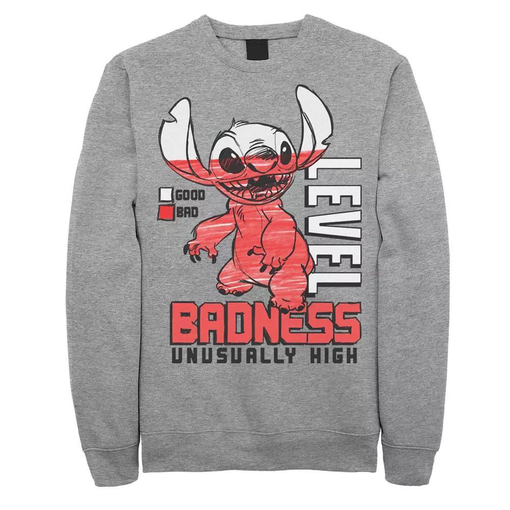 Disney's Lilo & Stitch Men's Level Badness Gradient Portrait Sweatshirt,  Product Image