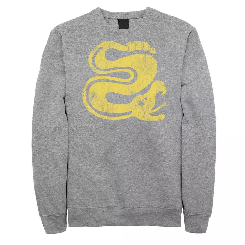 Men's Hidden Temple Yellow Snake Distressed Sweatshirt,  Product Image