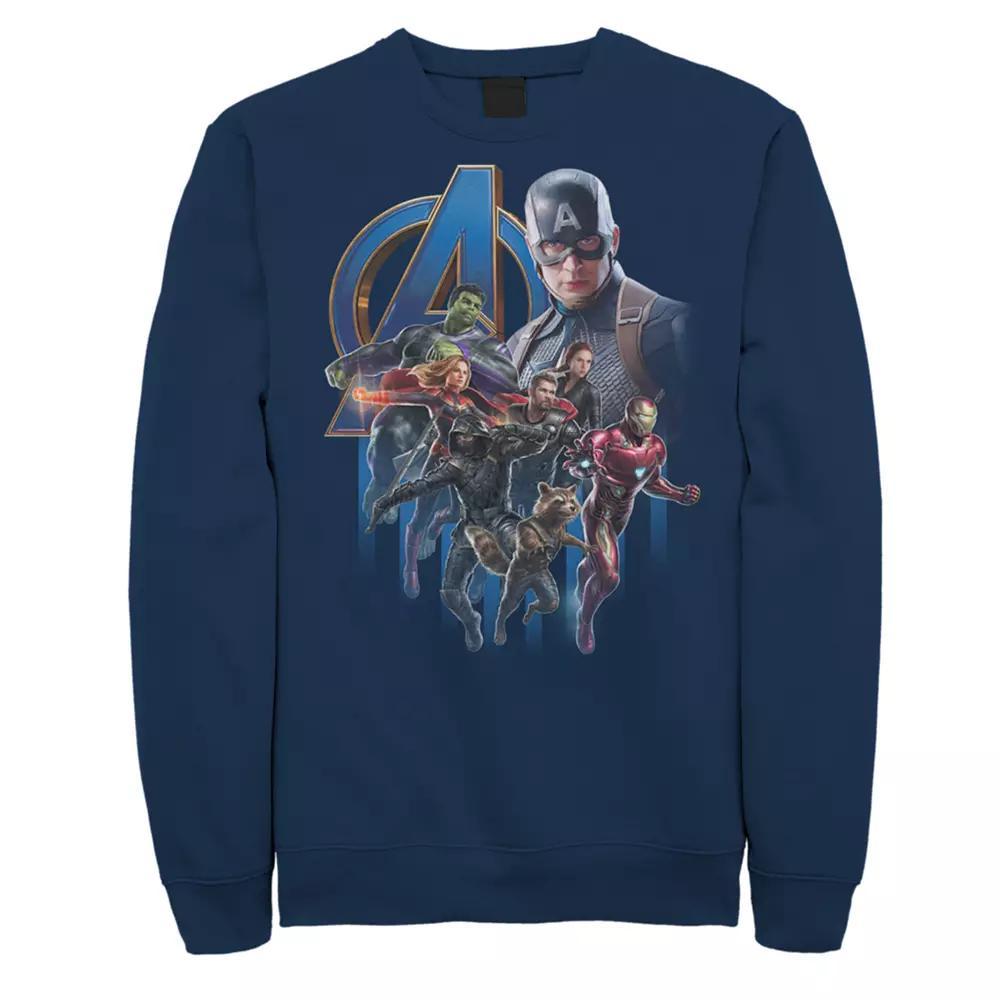 Men's Marvel Avengers Endgame Group Action Pose Poster Sweatshirt,  Product Image