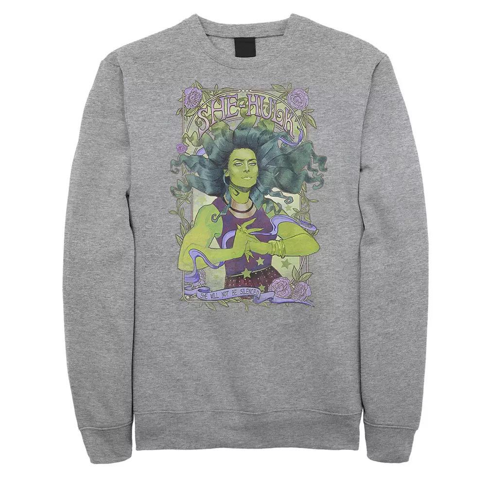 Men's Marvel She-Hulk Vintage Floral Sweatshirt,  Product Image