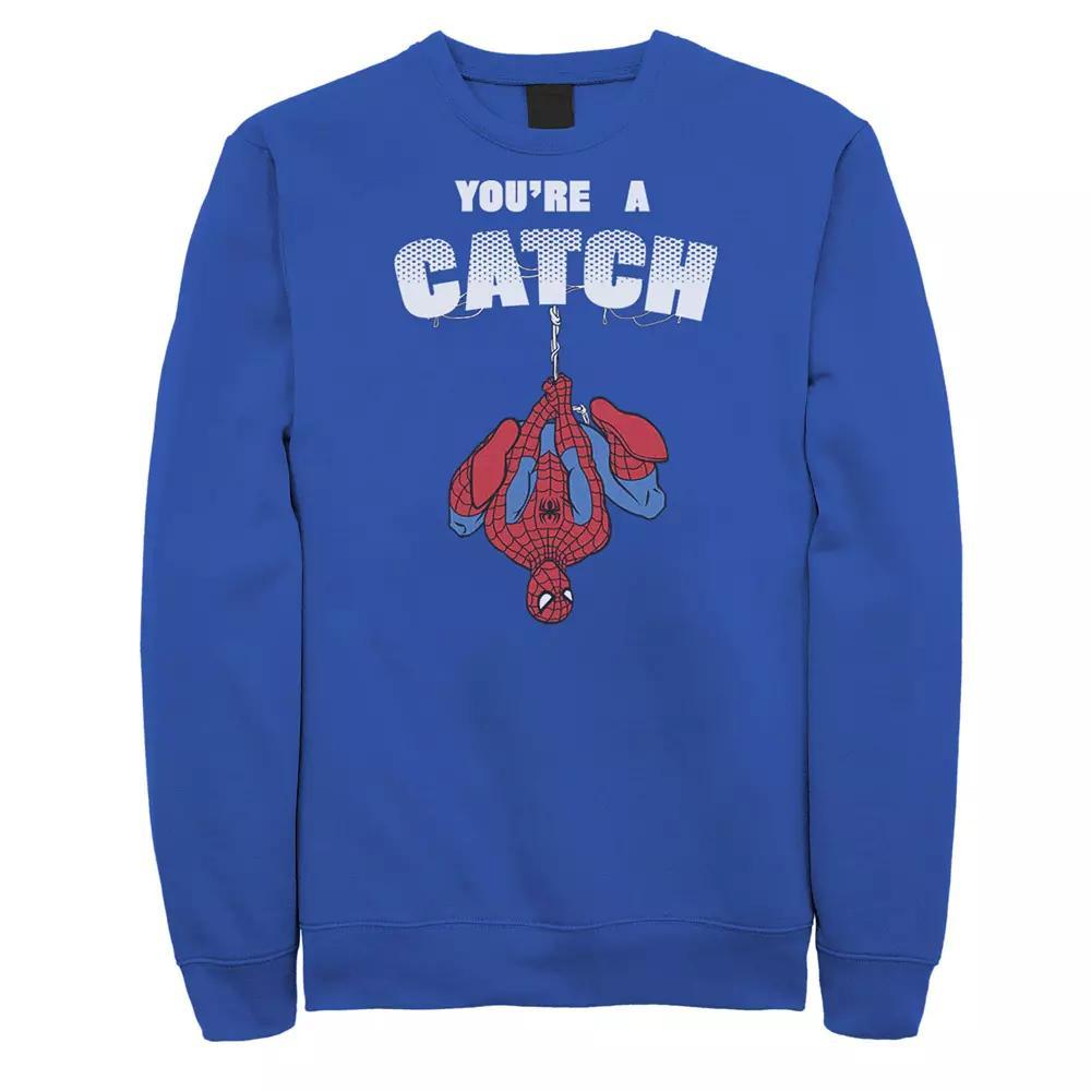 Men's Marvel Spider-Man You're A Catch Sweatshirt,  Product Image