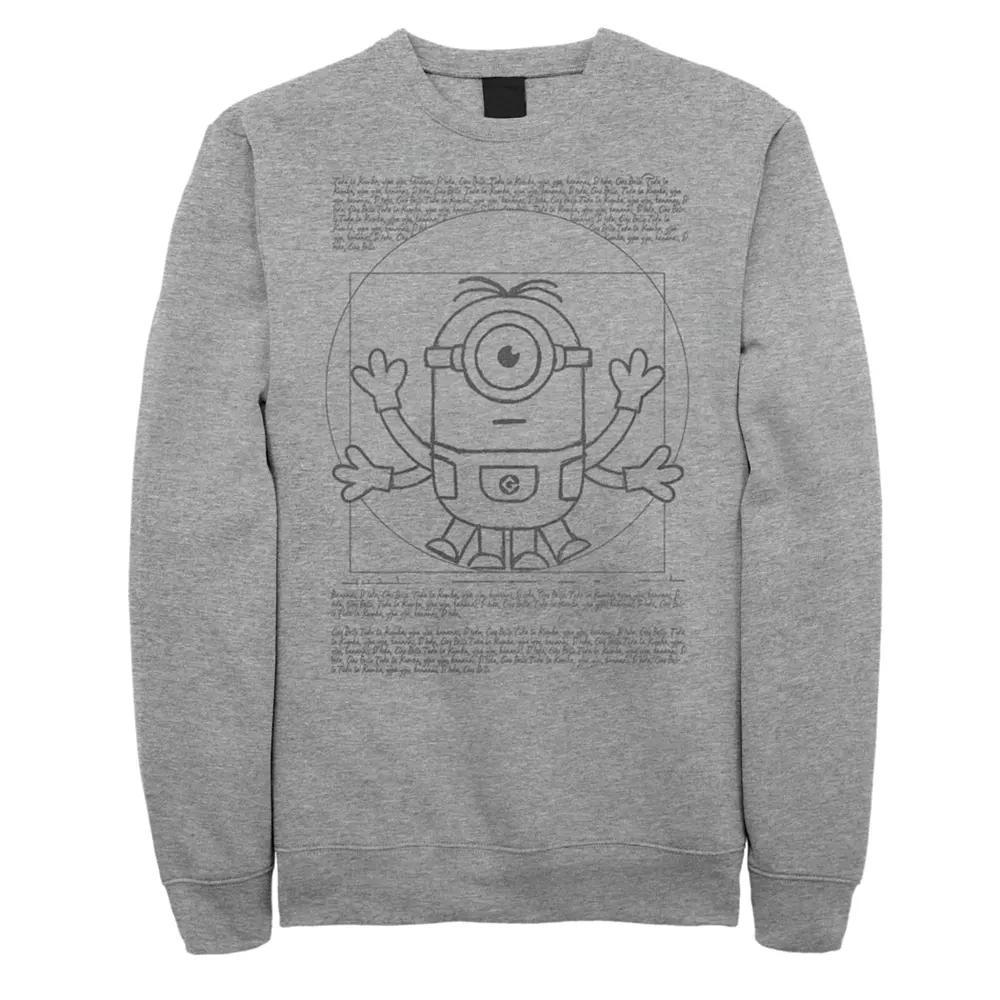 Men's Despicable Me Kerrangg Sweatshirt, Size: XL, Athletic Grey Product Image