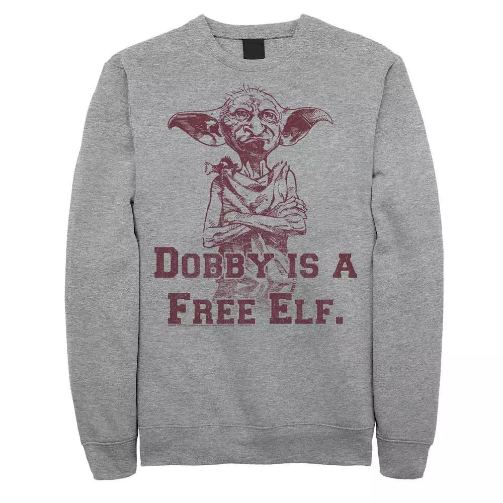 Men's Harry Potter Dobby Is A Free Elf Sketch Fleece Graphic Pullover,  Product Image
