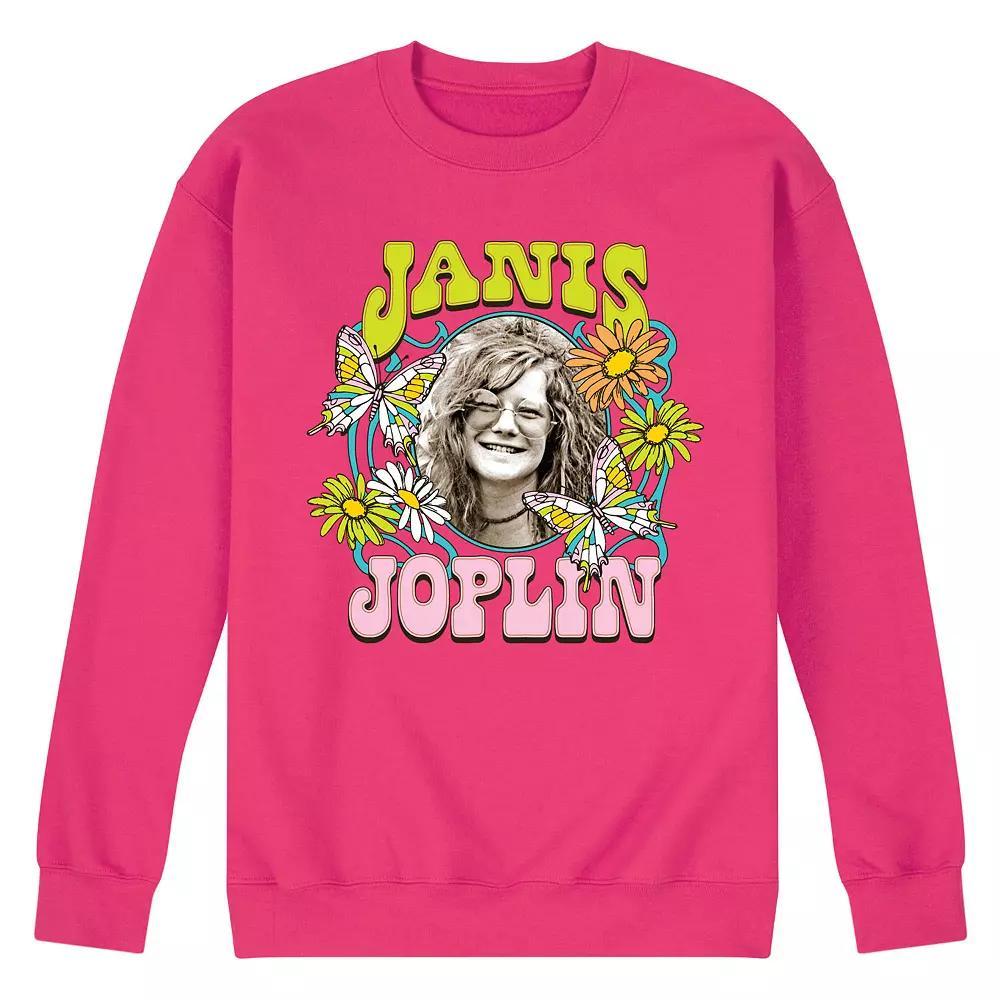 Men's Janis Joplin Butterfly Flowers Sweatshirt,  Product Image