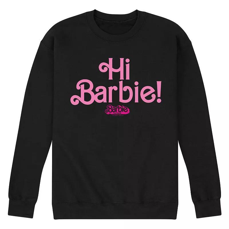 Mens Barbie The Movie Hi Barbie Fleece Sweatshirt Product Image