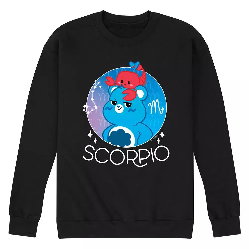 Mens Care Bears Scorpio Fleece Sweatshirt Blue Product Image