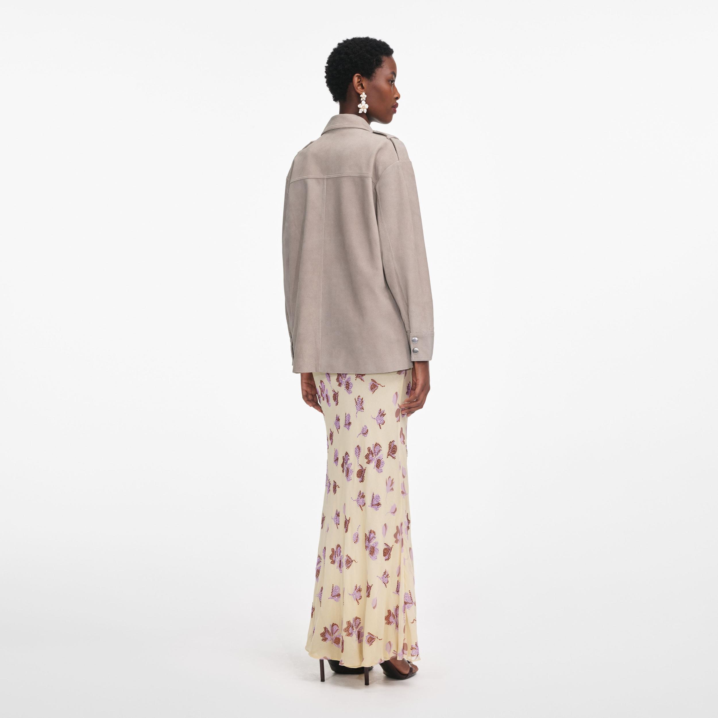 Grey Suede Jacket Product Image