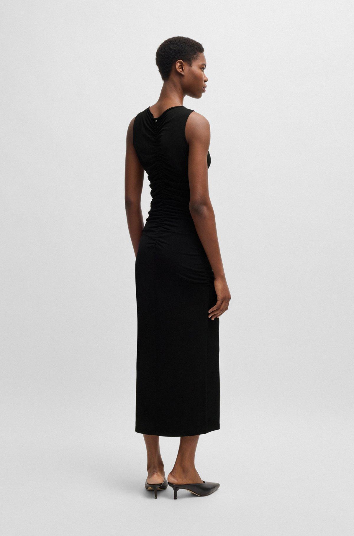 Jersey dress with gathering and cut-out detail Product Image