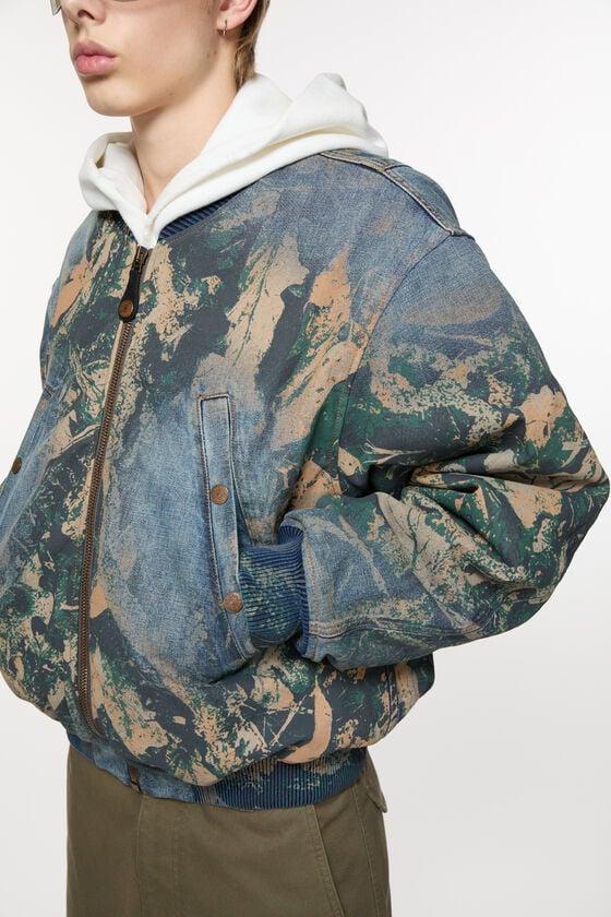 Denim bomber jacket Product Image