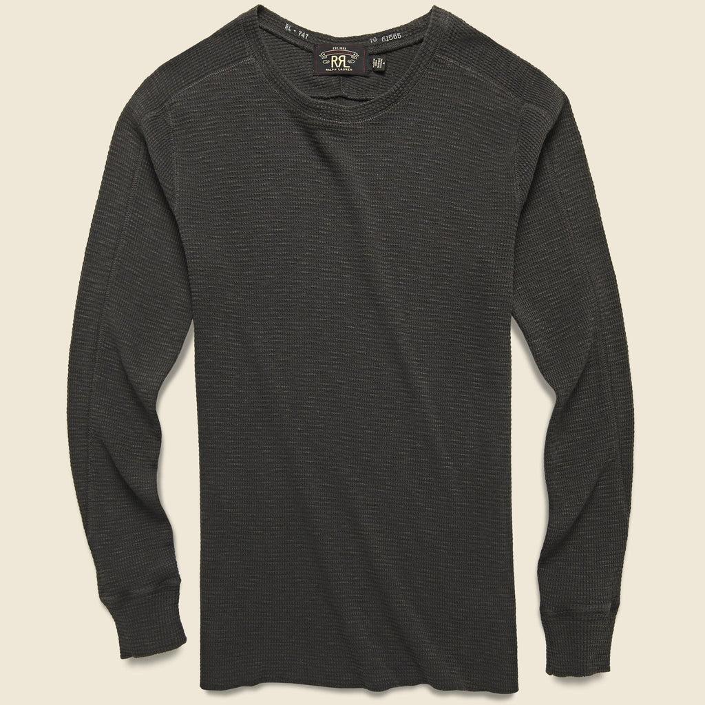Waffle Crewneck - Faded Black Product Image