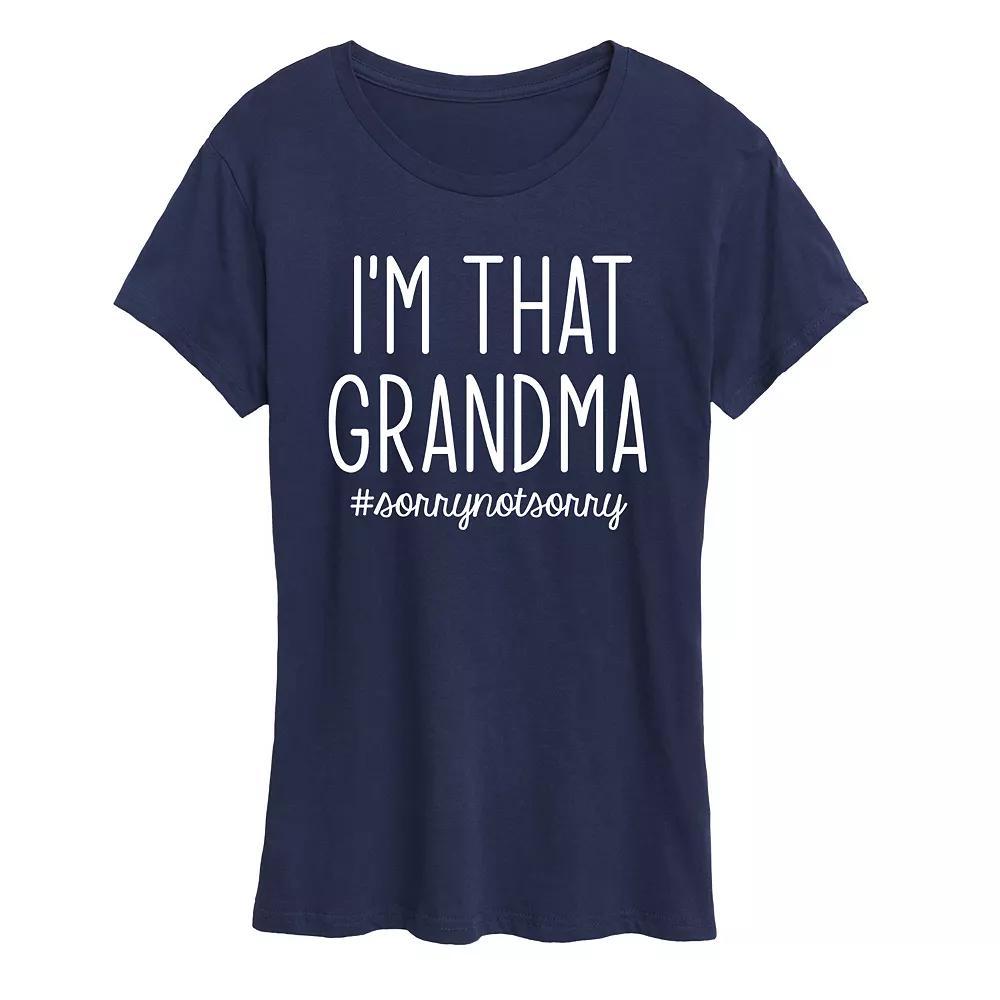 Women's I'm That Grandma Graphic Tee, Girl's, Size: XL, Blue Product Image