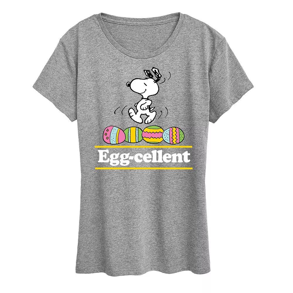 Women's Peanuts Snoopy Egg-cellent Graphic Tee,  Product Image