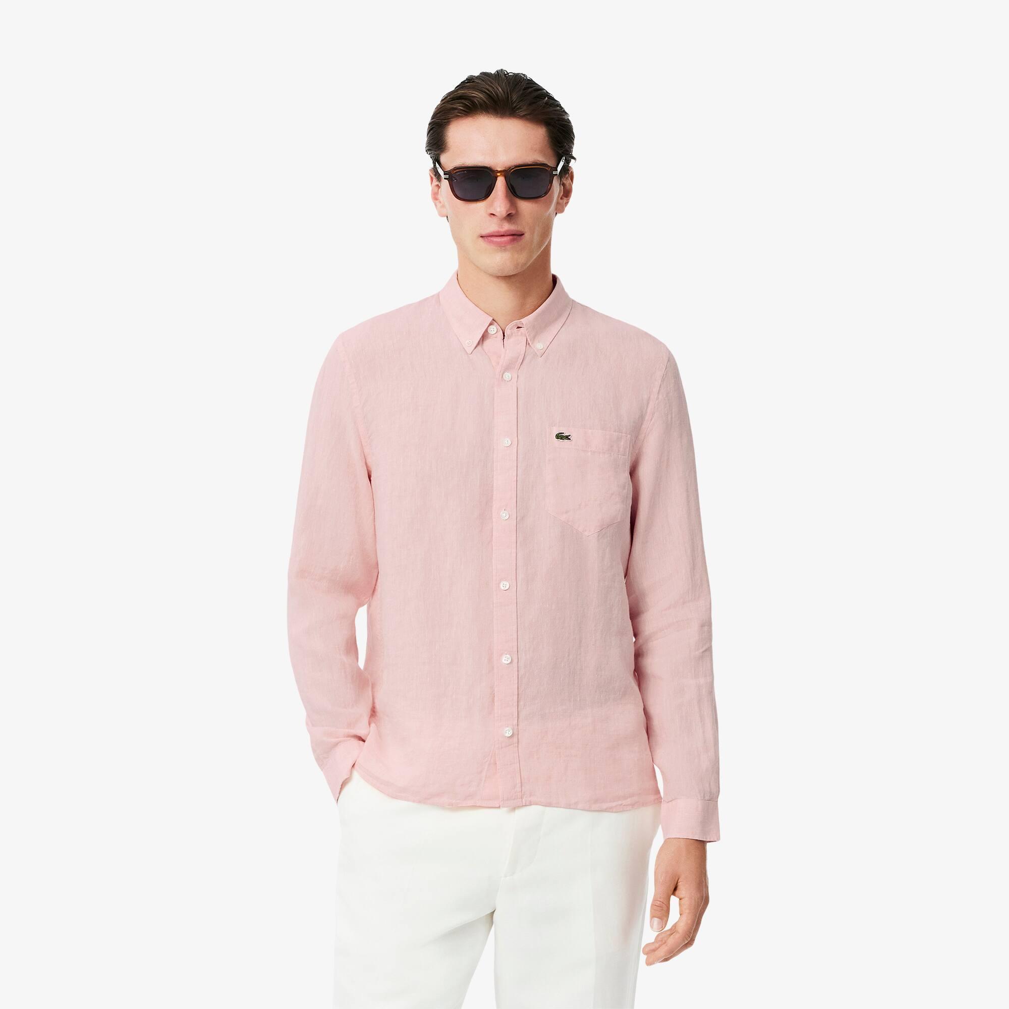 Regular Fit Linen Shirt Product Image