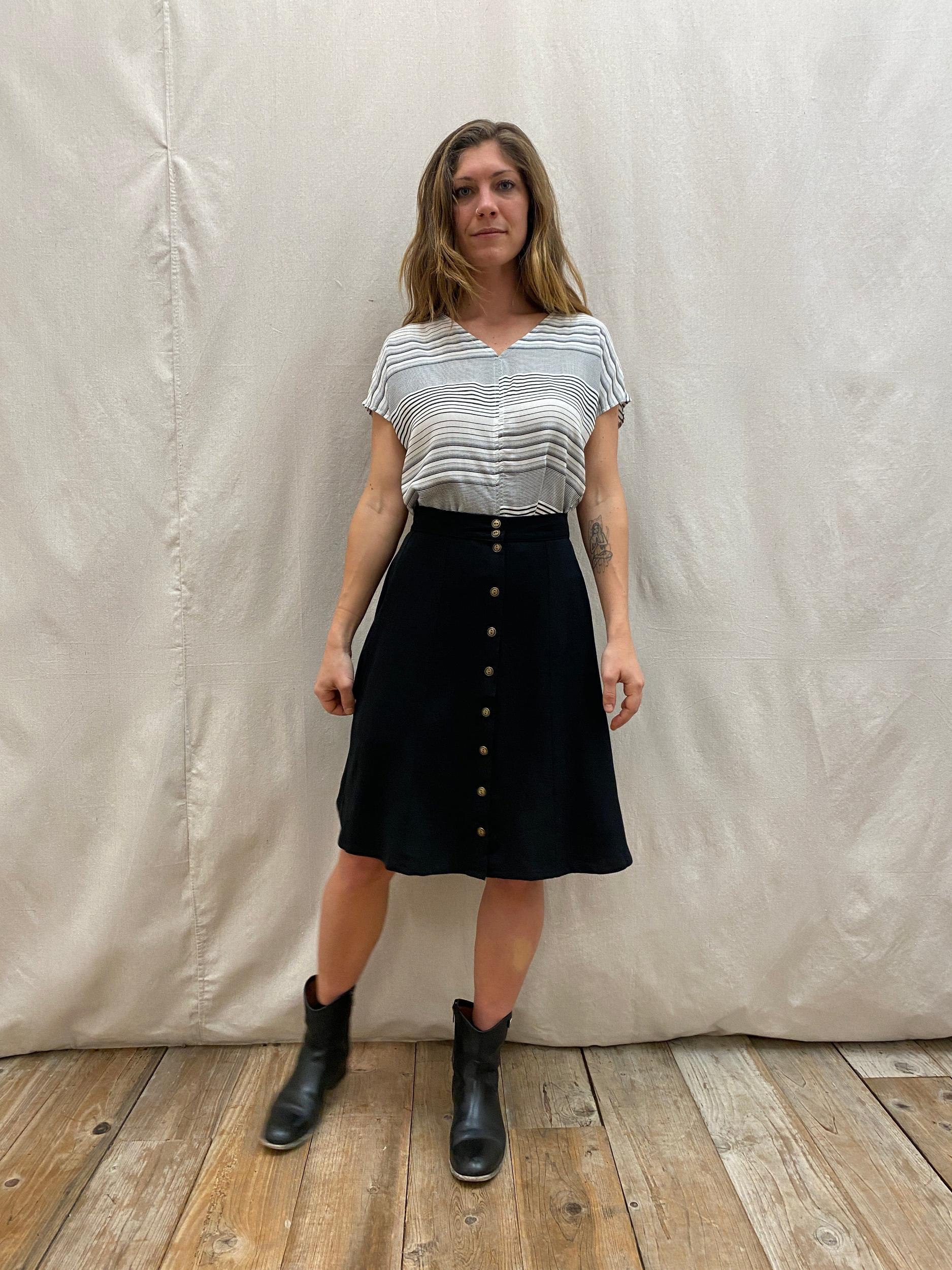 Dolman Top in Heathered Stripe Product Image