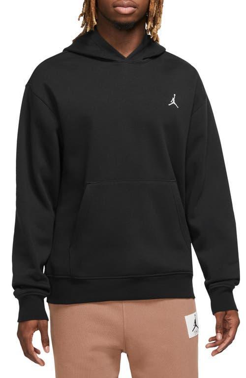 Jordan Mens Jordan Essential Fleece Pullover - Mens Black/White Product Image