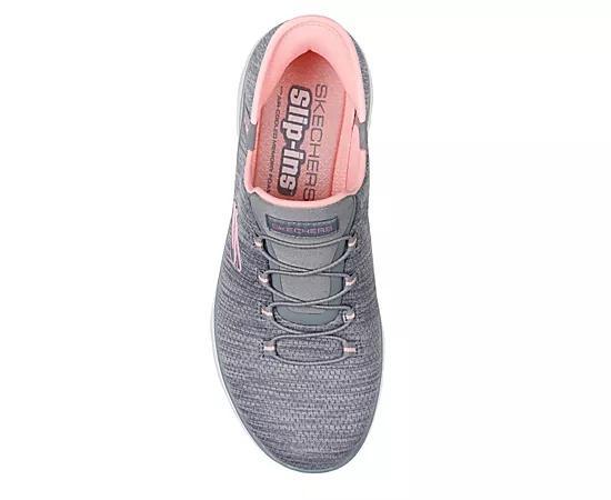 Skechers Hands Free Slip-ins® Summits Everyday Set Women's Sneakers, Size: 8 Wide, Gray Pink Product Image