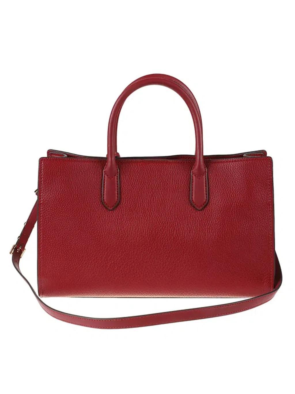 MICHAEL KORS Logo Adjustable Strap Tote In Red Product Image