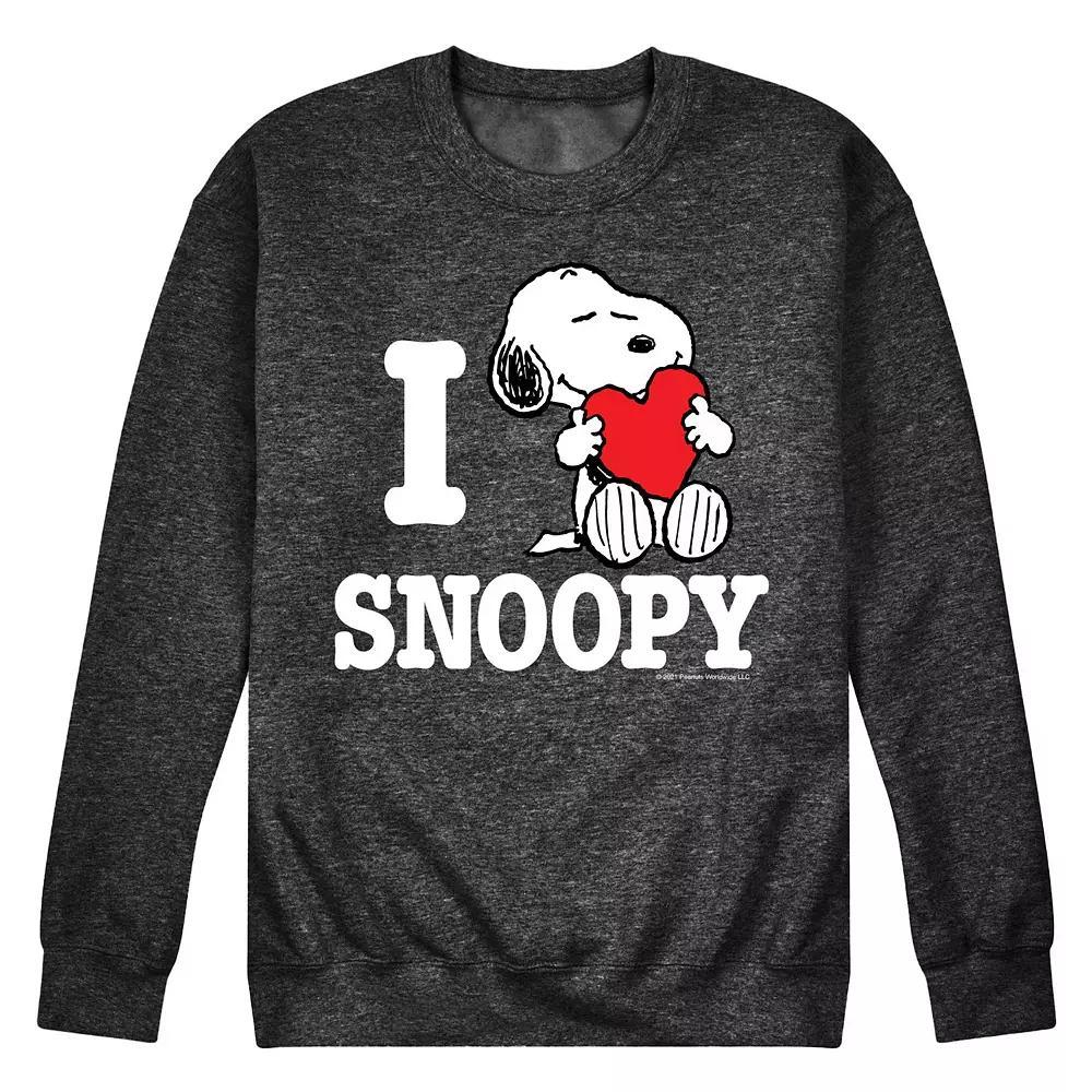 Men's Peanuts I Love Snoopy Sweatshirt,  Product Image