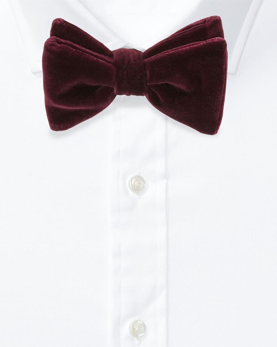 Mens Pre-Tied Velvet Bow Tie Product Image