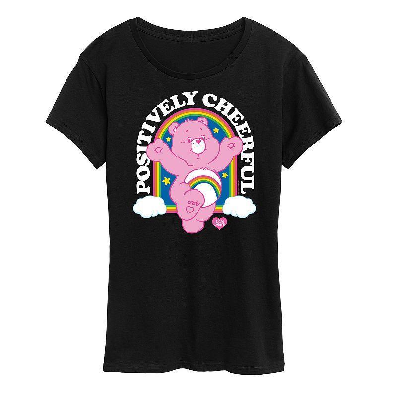 Womens Care Bears Positively Cheerful Graphic Tee, Girls Product Image