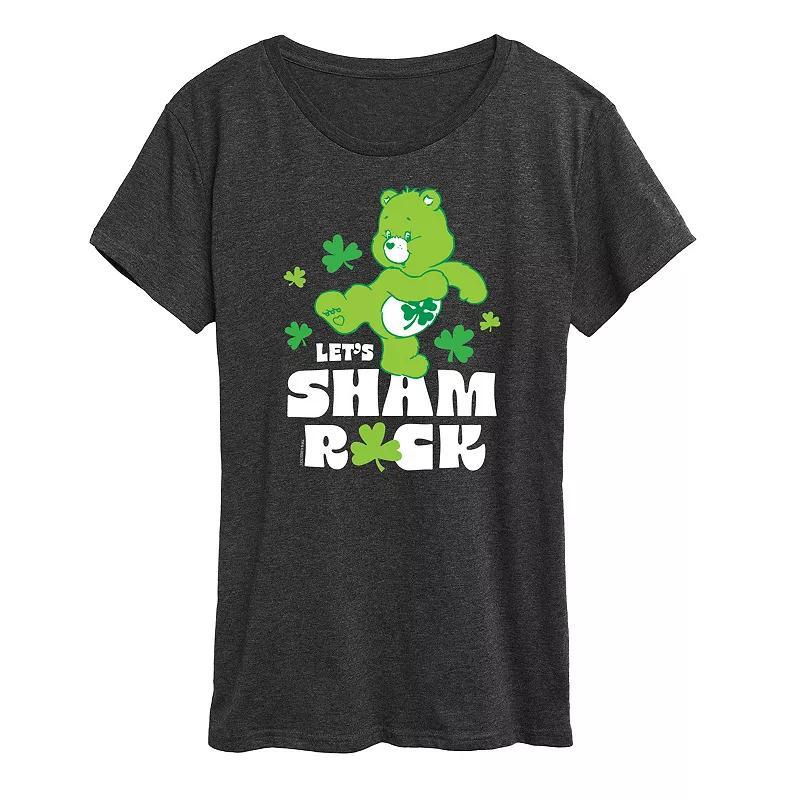 Womens Care Bears Lets Sham Rock Graphic Tee Product Image