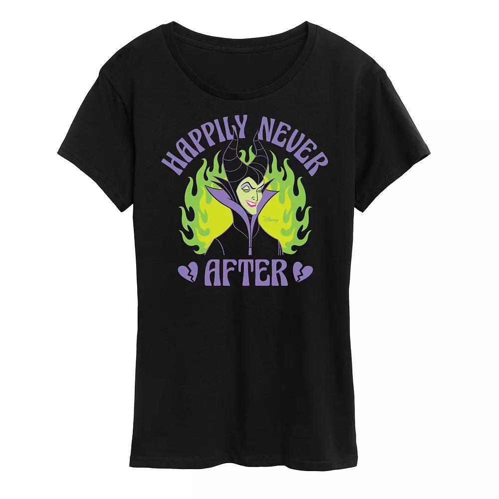 Disney Sleeping Beauty Malificent Womens Happily Never Graphic Tee Product Image