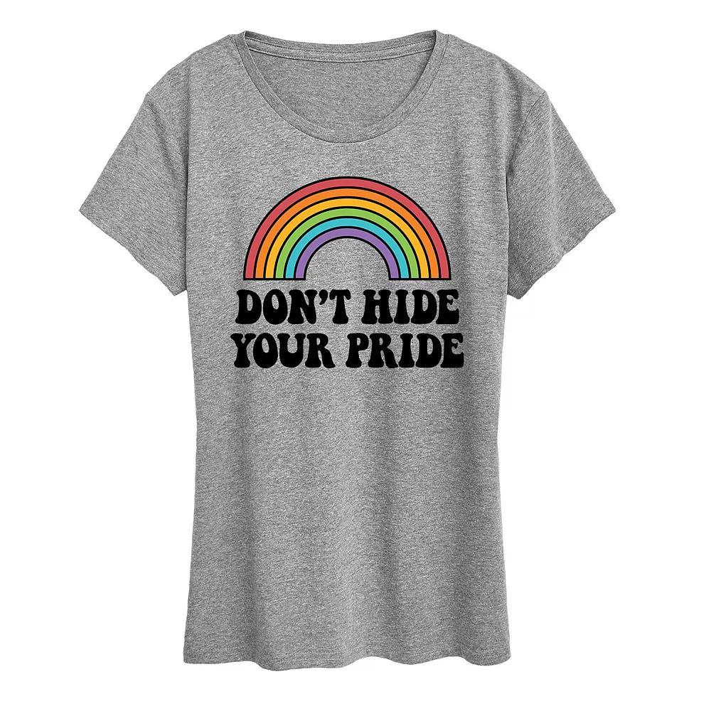Women's Don't Hide Your Pride Graphic Tee,  Product Image