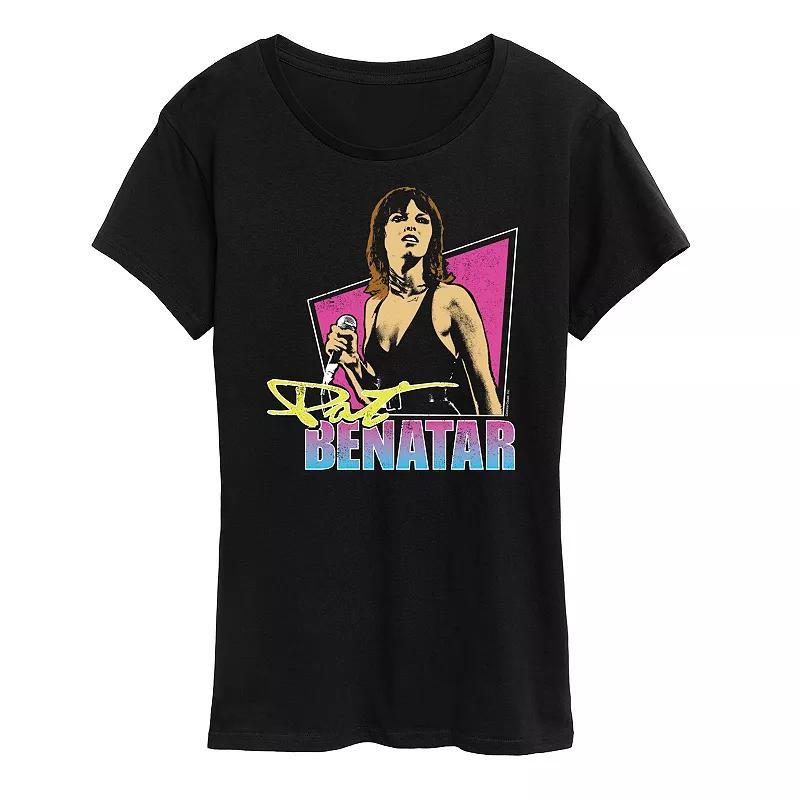 Women's Pat Benatar Cameo Graphic Tee, Size: XL, Black Product Image