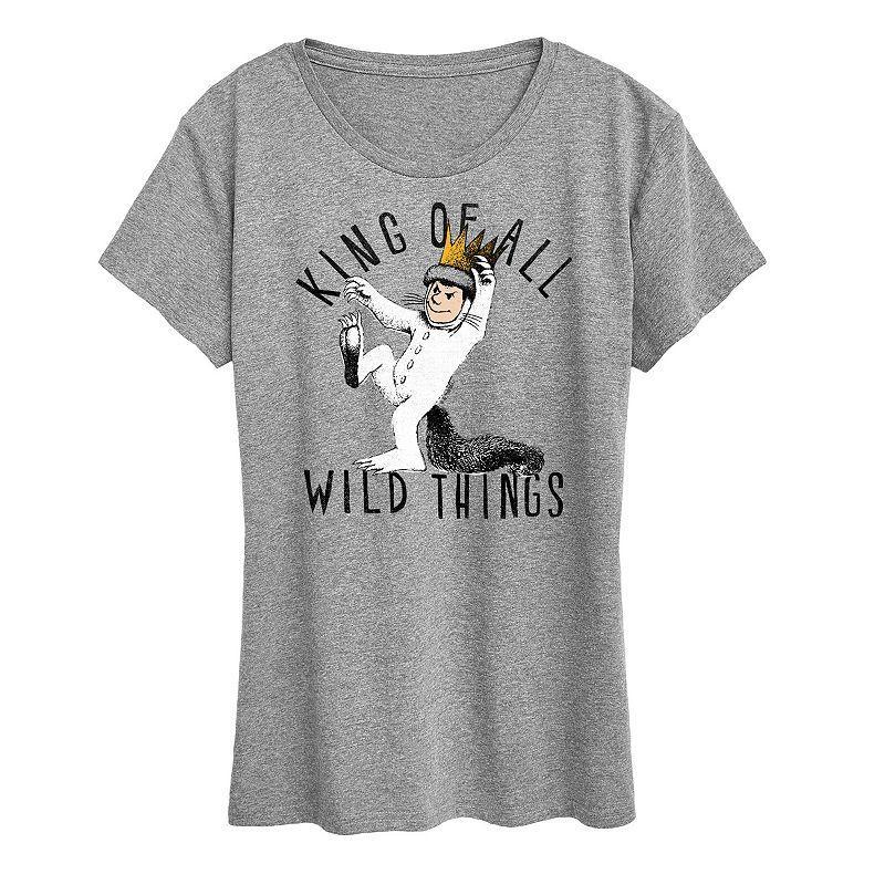 Women's Where The Wild Things Are King Graphic Tee, Size: Small, Beige Product Image