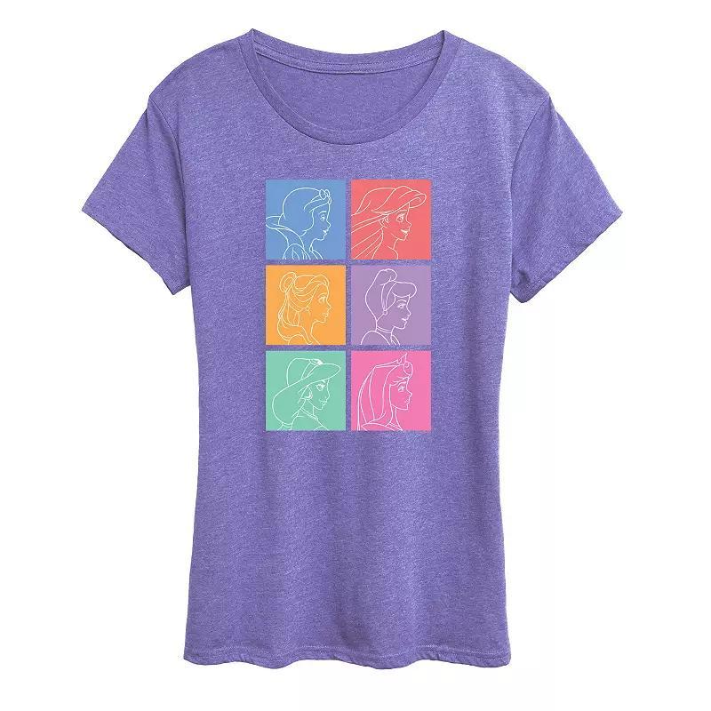 Disney Princess Women's Grid Graphic Tee, Girl's,  Product Image