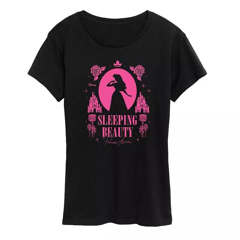 Disney's Sleeping Beauty Women's Graphic Tee, Size: XL, Black Product Image