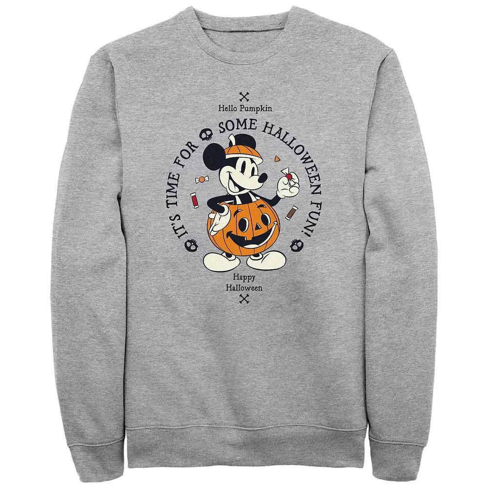 Disney's Mickey Mouse Men's Classic Halloween It's Time For Some Fun Jack-o'-lantern Fleece,  Product Image